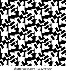 Simple black and white vector illustration. Abstract geometric background pattern