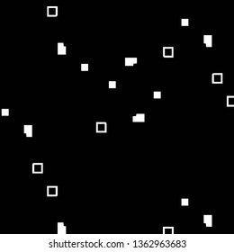 Simple black and white vector illustration. Abstract geometric background pattern