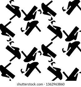Simple black and white vector illustration. Abstract geometric background pattern