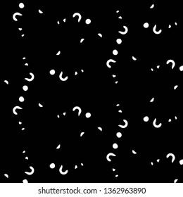 Simple black and white vector illustration. Abstract geometric background pattern