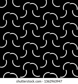 Simple black and white vector illustration. Abstract geometric background pattern