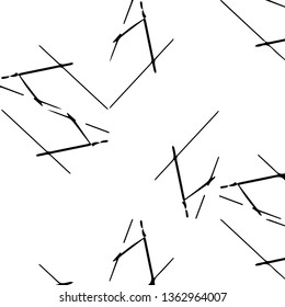 Simple black and white vector illustration. Abstract geometric background pattern