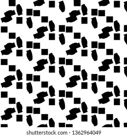 Simple black and white vector illustration. Abstract geometric background pattern