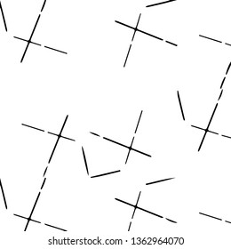 Simple black and white vector illustration. Abstract geometric background pattern