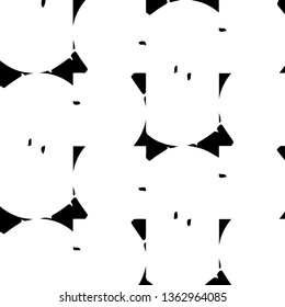 Simple black and white vector illustration. Abstract geometric background pattern