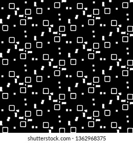 Simple black and white vector illustration. Abstract geometric background pattern