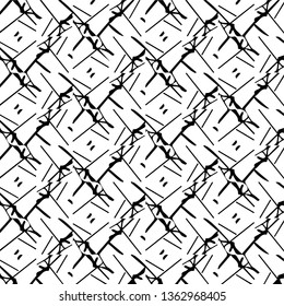Simple black and white vector illustration. Abstract geometric background pattern