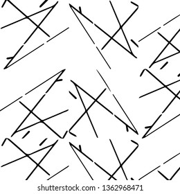 Simple black and white vector illustration. Abstract geometric background pattern