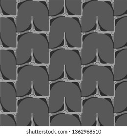 Simple black and white vector illustration. Abstract geometric background pattern