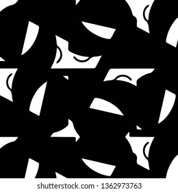 Simple black and white vector illustration. Abstract geometric background pattern