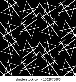 Simple black and white vector illustration. Abstract geometric background pattern