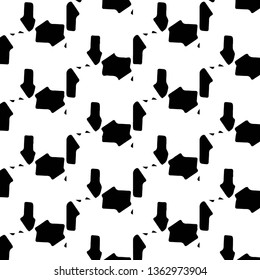 Simple black and white vector illustration. Abstract geometric background pattern