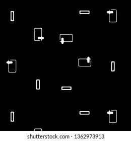Simple black and white vector illustration. Abstract geometric background pattern