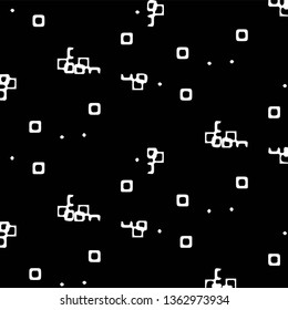 Simple black and white vector illustration. Abstract geometric background pattern