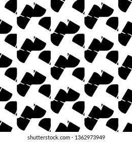 Simple black and white vector illustration. Abstract geometric background pattern
