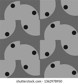 Simple black and white vector illustration. Abstract geometric background pattern