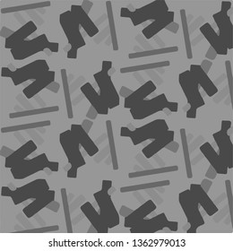 Simple black and white vector illustration. Abstract geometric background pattern