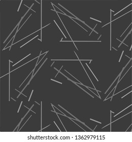Simple black and white vector illustration. Abstract geometric background pattern