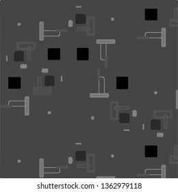 Simple black and white vector illustration. Abstract geometric background pattern