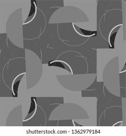 Simple black and white vector illustration. Abstract geometric background pattern