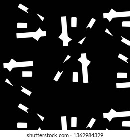 Simple black and white vector illustration. Abstract geometric background pattern
