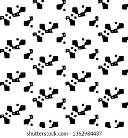 Simple black and white vector illustration. Abstract geometric background pattern