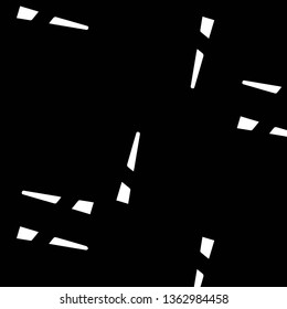 Simple black and white vector illustration. Abstract geometric background pattern