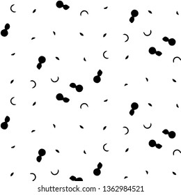 Simple black and white vector illustration. Abstract geometric background pattern