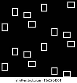 Simple black and white vector illustration. Abstract geometric background pattern