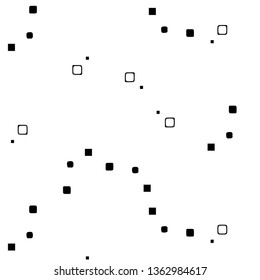 Simple black and white vector illustration. Abstract geometric background pattern