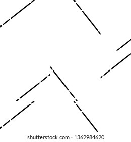 Simple black and white vector illustration. Abstract geometric background pattern