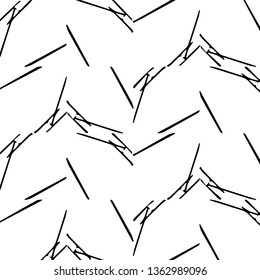 Simple black and white vector illustration. Abstract geometric background pattern