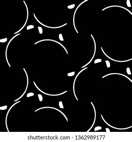 Simple black and white vector illustration. Abstract geometric background pattern