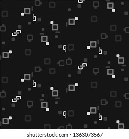 Simple black and white vector illustration. Abstract geometric background pattern