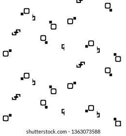 Simple black and white vector illustration. Abstract geometric background pattern