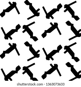 Simple black and white vector illustration. Abstract geometric background pattern