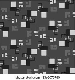 Simple black and white vector illustration. Abstract geometric background pattern
