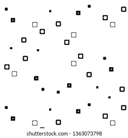 Simple black and white vector illustration. Abstract geometric background pattern