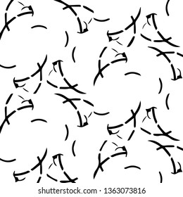 Simple black and white vector illustration. Abstract geometric background pattern