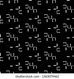 Simple black and white vector illustration. Abstract geometric background pattern
