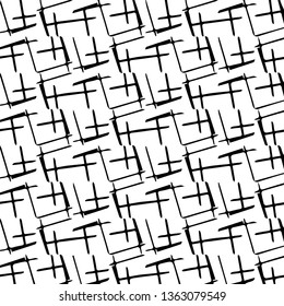 Simple black and white vector illustration. Abstract geometric background pattern
