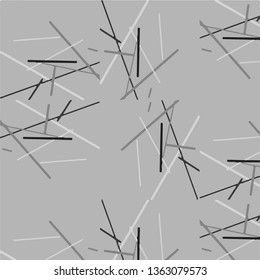 Simple black and white vector illustration. Abstract geometric background pattern