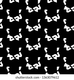 Simple black and white vector illustration. Abstract geometric background pattern