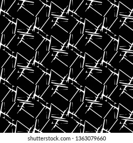 Simple black and white vector illustration. Abstract geometric background pattern