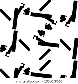 Simple black and white vector illustration. Abstract geometric background pattern