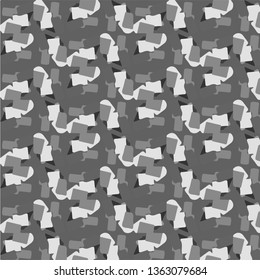 Simple black and white vector illustration. Abstract geometric background pattern