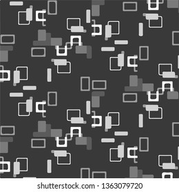 Simple black and white vector illustration. Abstract geometric background pattern
