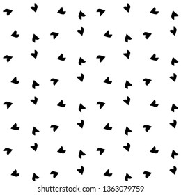 Simple black and white vector illustration. Abstract geometric background pattern