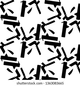 Simple black and white vector illustration. Abstract geometric background pattern