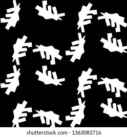 Simple black and white vector illustration. Abstract geometric background pattern